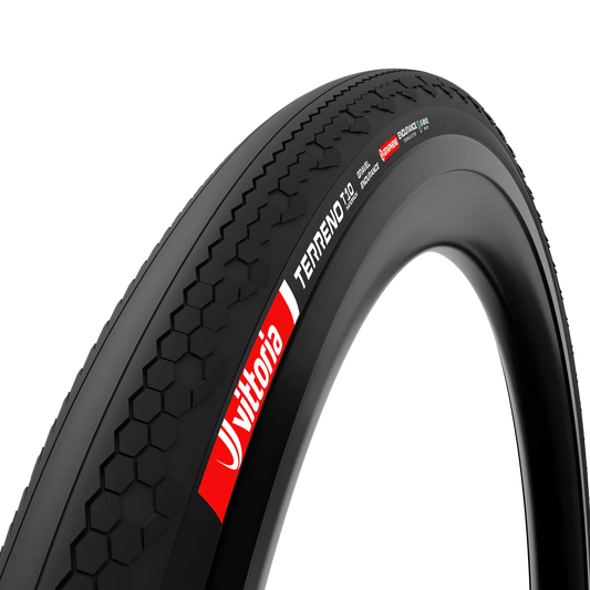 Pneu VITTORIA TERRENO T10 Gravel Endurance HARDPACK 700x37c Gravel Endurance Tubeless Ready Souple Noir