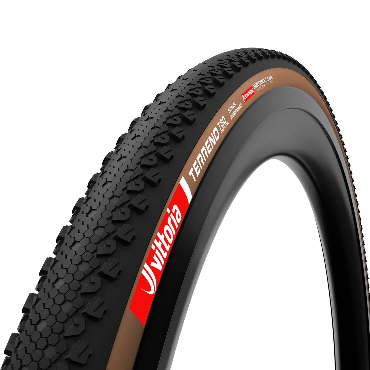 Pneu VITTORIA TERRENO T30 FINE LOOSE Gravel Endurance 700x40c Tubeless Ready Souple Marron