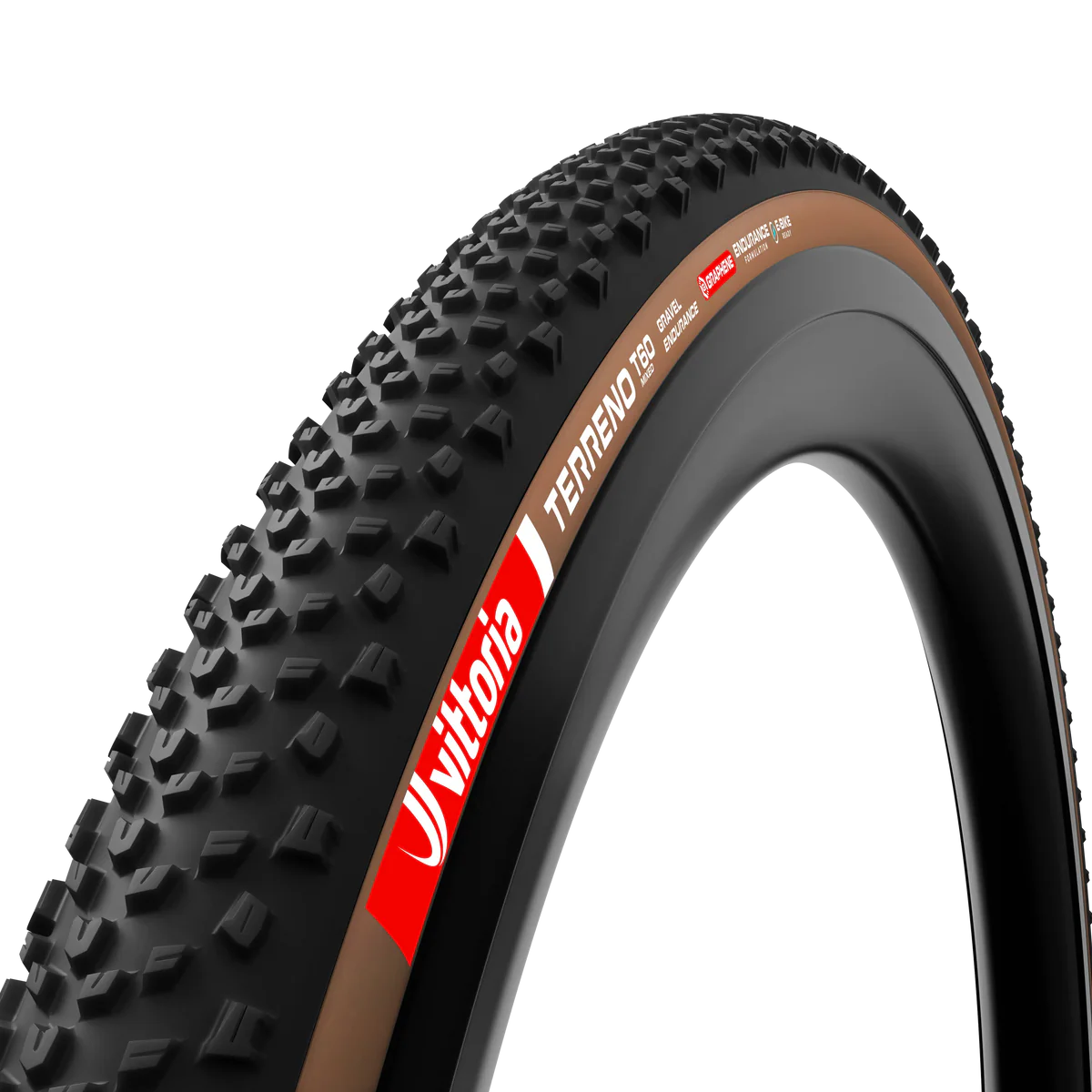 Pneu VITTORIA TERRENO T60 MIXED Gravel Endurance 700x45c Tubeless Ready Souple Marron