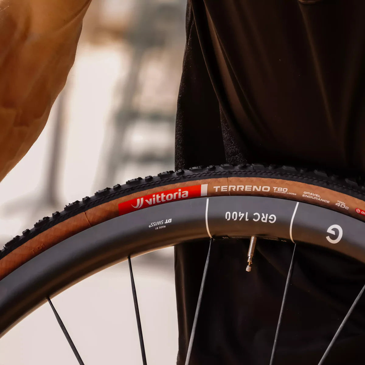 Pneu VITTORIA TERRENO T80 COARSE LOOSE Gravel Endurance 700x40c Tubeless Ready Souple Marron