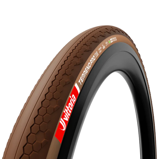 Pneu VITTORIA TERRENO PRO T10 Hardpack Gravel Race 700x45c Tubeless Ready Souple Marron