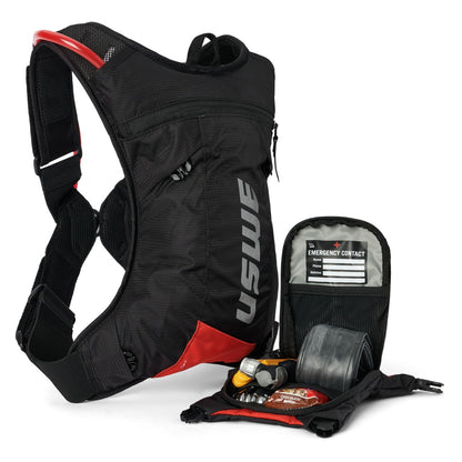 Sac d'Hydratation USWE MTB HYDRO 3 L Noir/Rouge