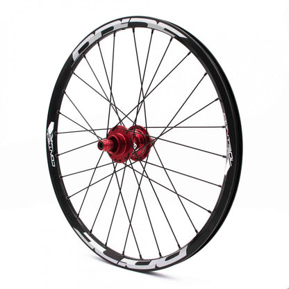 Paire de Roues PRIDE 20" (451mm) Control V1 Disc Axes 10/15mm Rouge