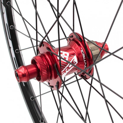 Paire de Roues PRIDE 20" (451mm) Control V1 Disc Axes 10/15mm Rouge