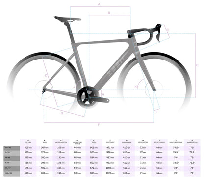 Kit Cadre ZEEN SUPERLITE+Cintre ZEEN ROAD COMBO